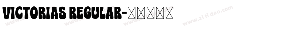 Victorias Regular字体转换